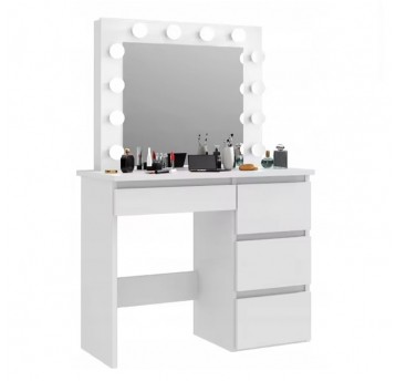 Toaletka kosmetyczna TL08 led Biała