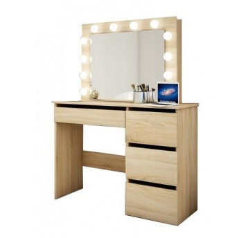 Toaletka kosmetyczna TL08 led Brązowa