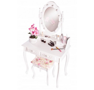 Toaletka kosmetyczna TL11 led Biała