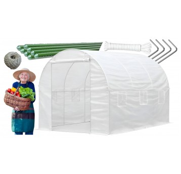 Tunel foliowy 25mm 2,5x4x2m 1 zamek biały