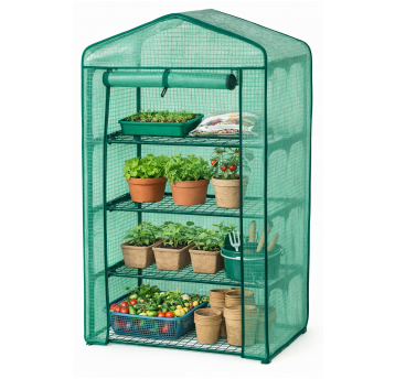 Tunel foliowy rozsadnik 16mm 69x49x125cm zielony