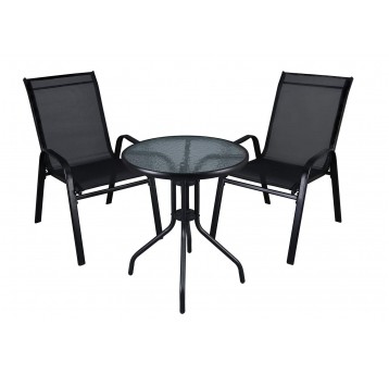 ZMO-S-2 Zestaw mebli ogrodowych YLST-012 czarny