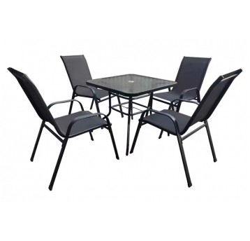 ZMO-S-5 Zestaw mebli ogrodowych YLST-010 czarny